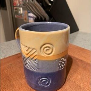 Handmade pottery coffee mugs